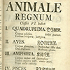 Table of contents from Linnaeus' Systema naturae, presenting his classification system of the natural world.