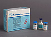 Box and three small labeled vials of Protropin.