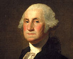 Portrait of George Washington.