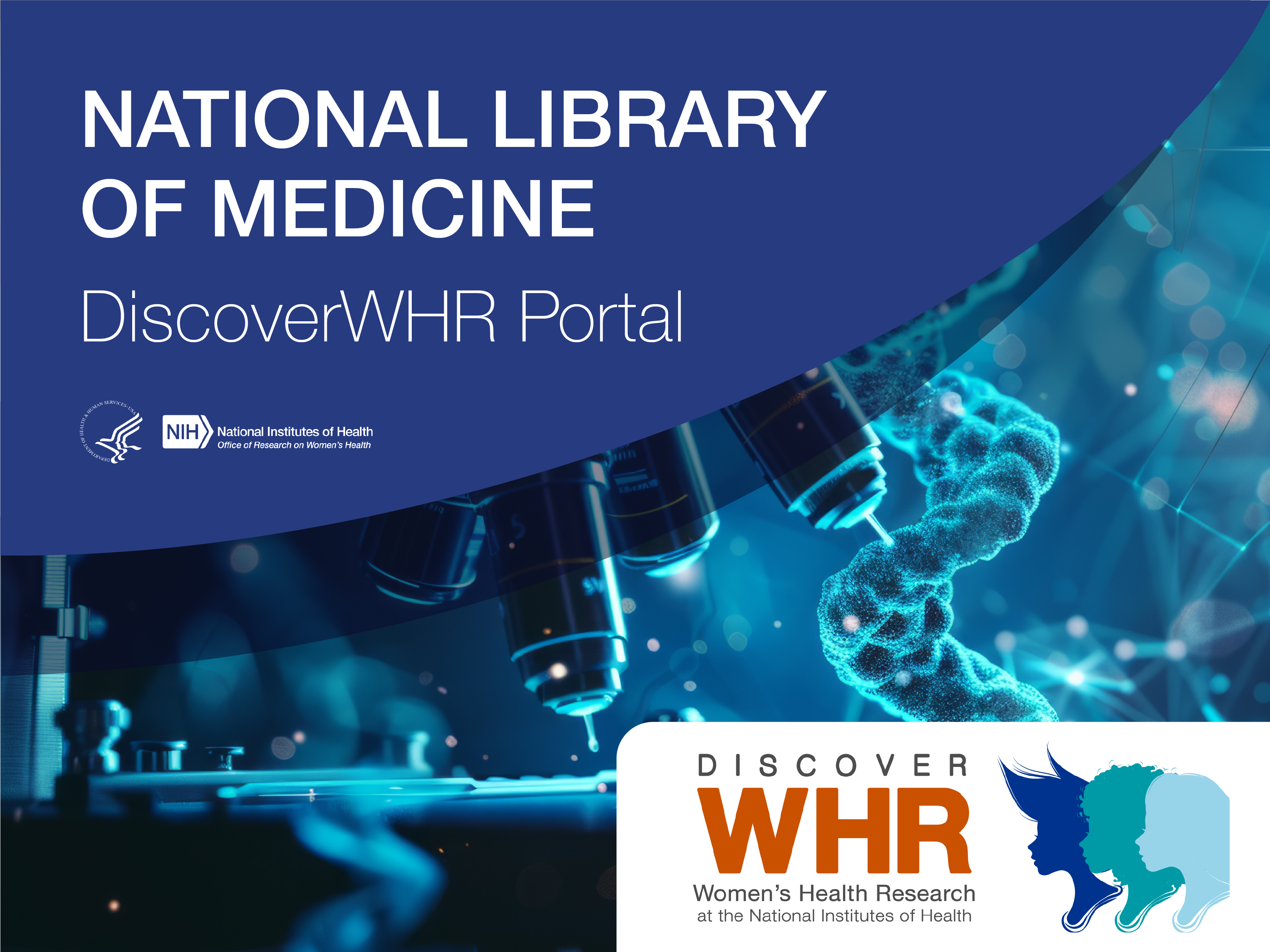 Banner for DiscoverWHR, the NIH Discovery Portal for Women’s Health Research