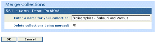 Screen capture of citation context menu.