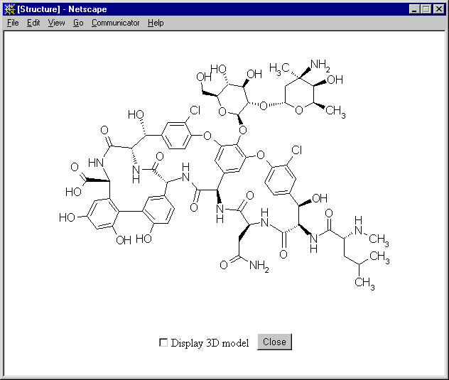 Figure 8 - Enlarged Structure of Vancomycin