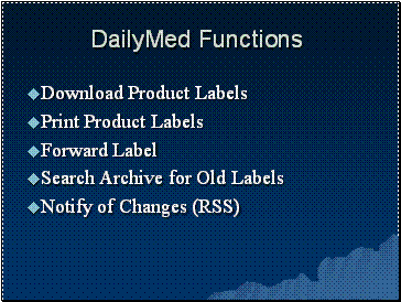 DailyMed Functions