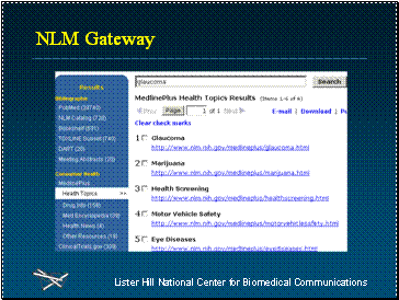 MedlinePlus Health Topics results page