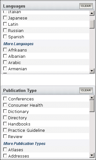 Screen capture of citation context menu.