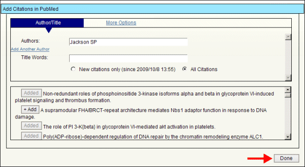 My NCBI: My Bibliography And Other Citations Enhanced . NLM Technical ...